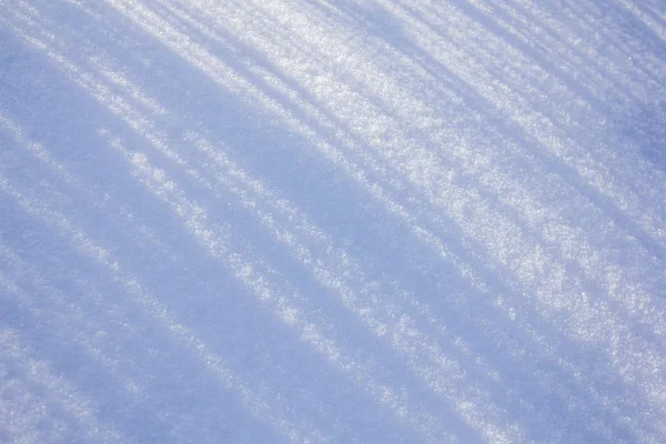 Snö Konsistens Skuggor Snön — Stockfoto