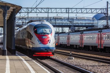 Russian high-speed train Peregrine Falcon clipart