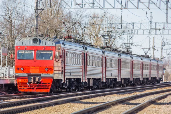 ロシアの鉄道は プラットフォーム — ストック写真