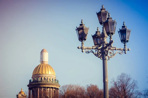 Petersburg Jaře Při Západu Slunce Večerní Světlo Večerní Město Města — Stock fotografie