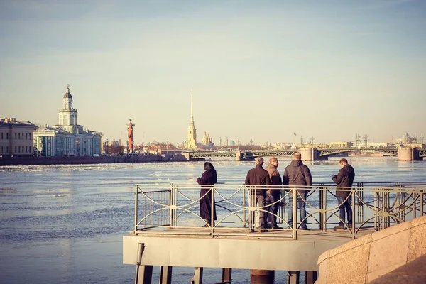 Petersburg Spring Sunset Evening Light Evening City Cities Russia Ancient — Stock Photo, Image