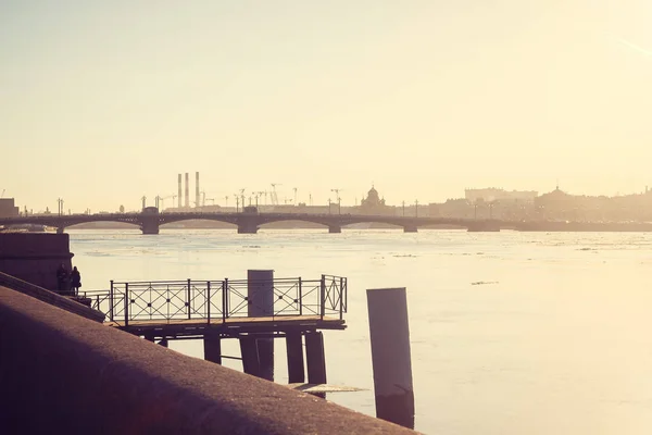 Petersburg Spring Sunset Evening Light Evening City Cities Russia Ancient — Stock Photo, Image