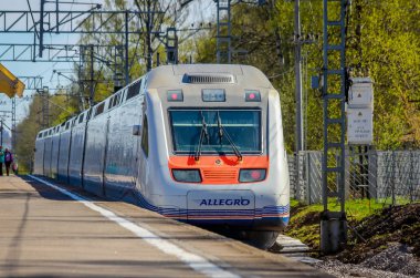 Yüksek hızlı tren Rusya - Finlandiya Allegro. Mayıs 2018