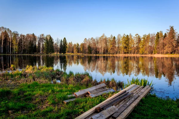 Může Ticho Klidný Večer Parku — Stock fotografie