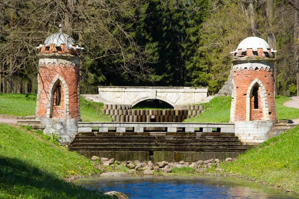 Spring Zonnige Catherine Park Poesjkin Leningrad Regio — Stockfoto