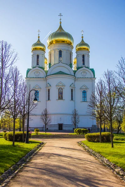 Puşkin tapınakta altın kubbeleri. 2018, Rusya, Leningrad Region, St. Petersburg olabilir