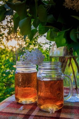 Gün - buz çay sonundaki ferahlatıcı yaz içeceği