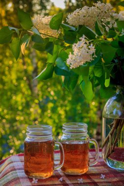 Gün - buz çay sonundaki ferahlatıcı yaz içeceği