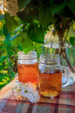 Gün - buz çay sonundaki ferahlatıcı yaz içeceği