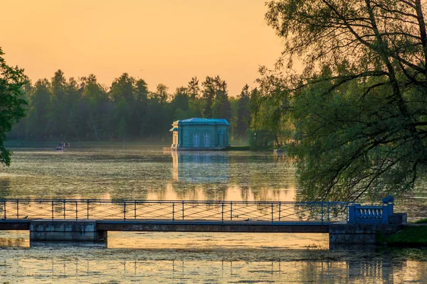 Szeretet Esti Lightrussia Leningrad Region Gatchina 2018 Június Pavilon — Stock Fotó