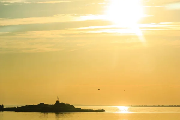 芬兰湾夏季日落 — 图库照片