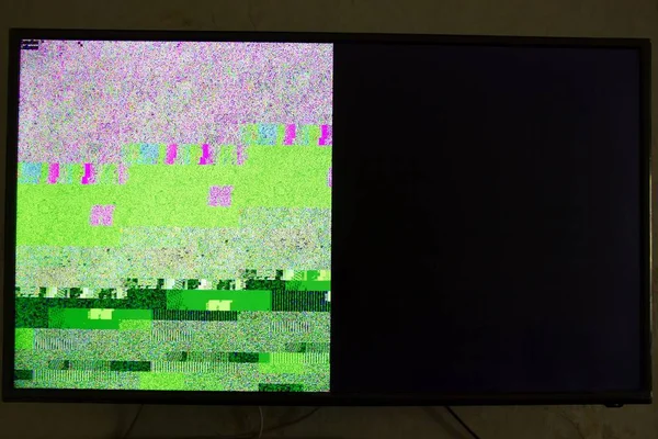 Schlechte Pixel Auf Dem Fernseher — Stockfoto