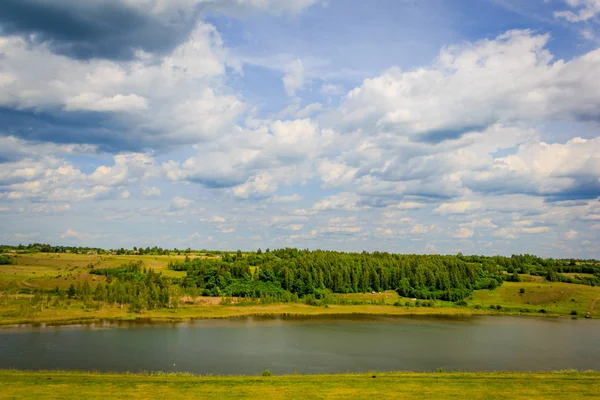 Russische Felder Bei Pskow Izborsk — Stockfoto