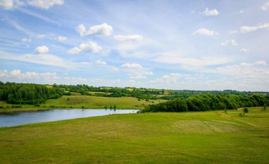 Pskov, Izborsk yakın Rus alan alanlarda