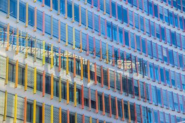 Gazprom iş merkezi St Petersburg windows. Haziran 2018 iş merkezidir. Ayna windows