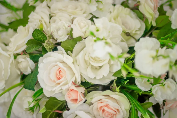 Készen Áll Bouquet Rózsa Ünnepi Ajándékot Esküvő Születésnap Évforduló Csokor — Stock Fotó