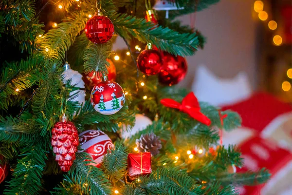 Detalhes Tradicionais Decoração Natal — Fotografia de Stock