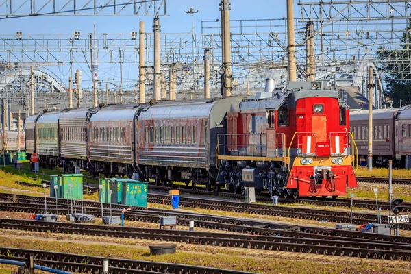 Rusland 2018 Trein Rails — Stockfoto