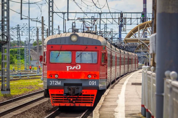 Russland 2018 Der Zug Auf Schienen — Stockfoto