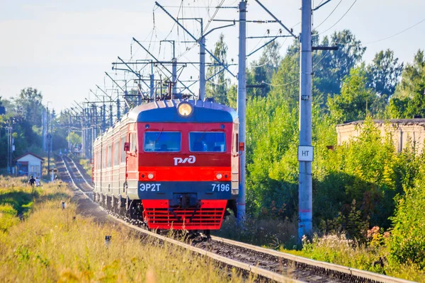 Rússia 2018 Trem Sobre Trilhos — Fotografia de Stock