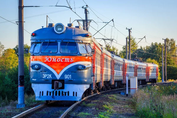 ロシア 2018 レール上の列車 — ストック写真