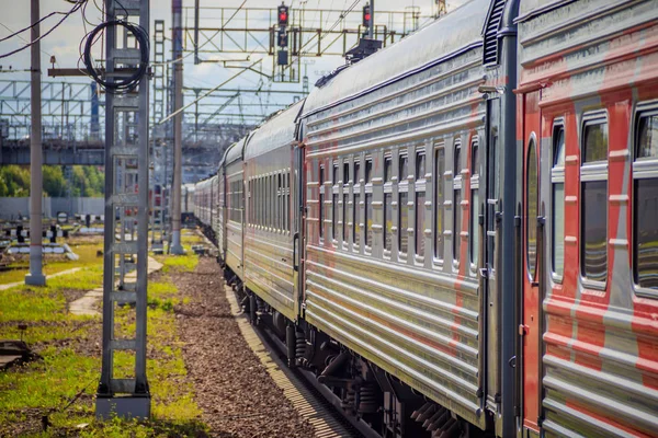 Russia 2018 Train Rails — Stock Photo, Image