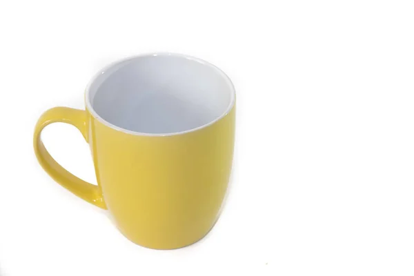 Bunte Tasse Isoliert Auf Weißem Hintergrund — Stockfoto