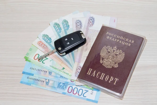 Dia Casamento Passaporte Mesa — Fotografia de Stock