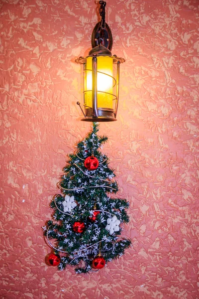 Traditionelle Weihnachtsdekoration Hause — Stockfoto