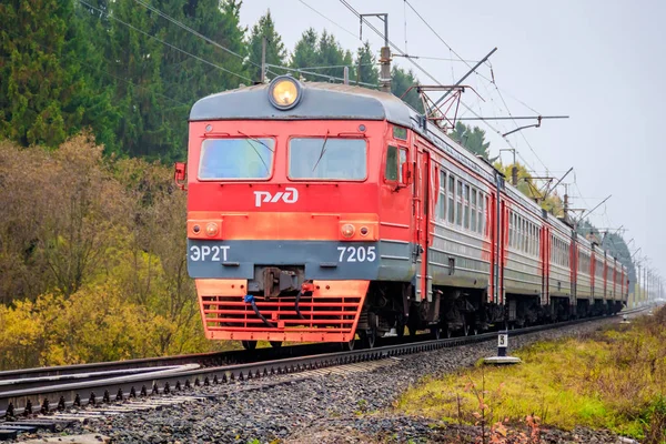 Russie 2018 Train Sur Rails — Photo