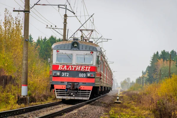 ロシア 2018 レール上の列車 — ストック写真
