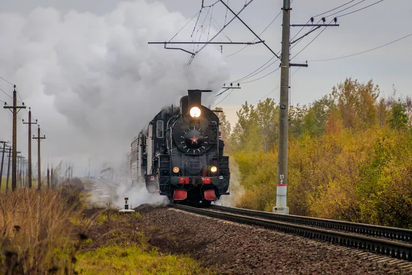 Russland 2018 Der Zug Auf Schienen — Stockfoto