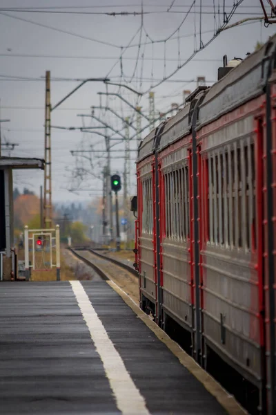 Rússia 2018 Trem Sobre Trilhos — Fotografia de Stock