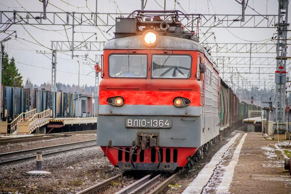 Rusia 2018 Tren Sobre Raíles — Foto de Stock