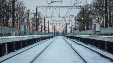 Boş Rus Demiryolları görünümü