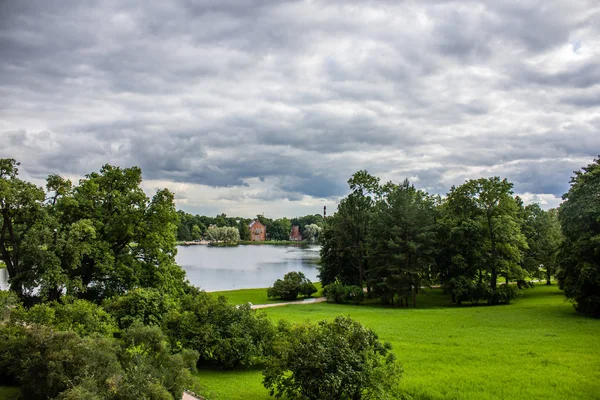 Vacker Sommar Park Naturen Färdas — Stockfoto