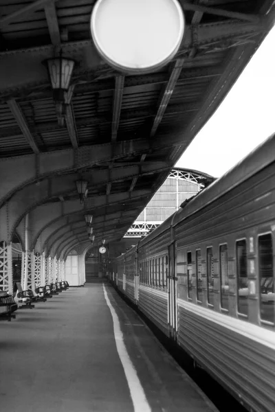 Caminho Ferro Transporte Pessoas Frete Viajar Torno Cidades Países — Fotografia de Stock