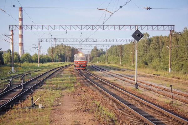 Rus tren. Rus Demiryolları. Rusya, Nisan 2018
