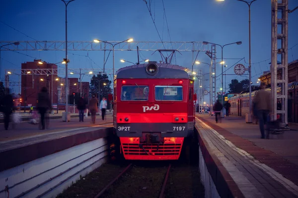 Tren Ruso Los Ferrocarriles Rusos Rusia Abril 2018 — Foto de Stock