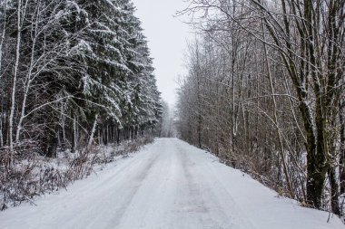 Kış manzarası açık havada.