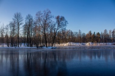Kış manzarası açık havada.
