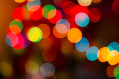 ufuk Noel ışıkları arka plan. bokeh Noel ışıklar. Noel arka plan. Bokeh arka plan