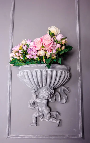 Detail Barevné Čerstvé Květiny Kytice — Stock fotografie