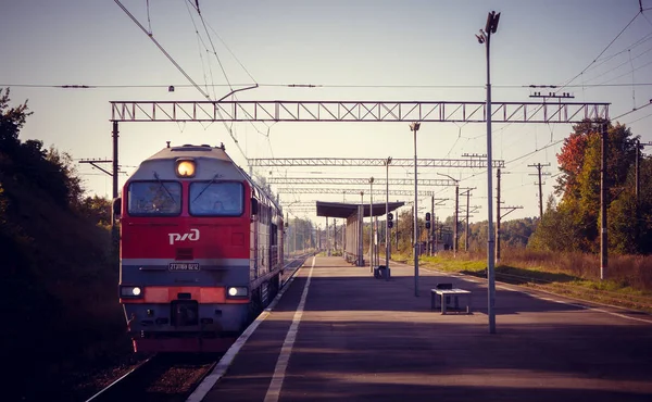 Tren Llegando Andén — Foto de Stock