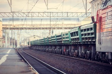 Rus tren. Rus Demiryolları. Luban, Nisan 2018