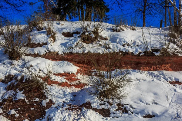 Winterlandschaft Bei Klarem Wetter — Stockfoto