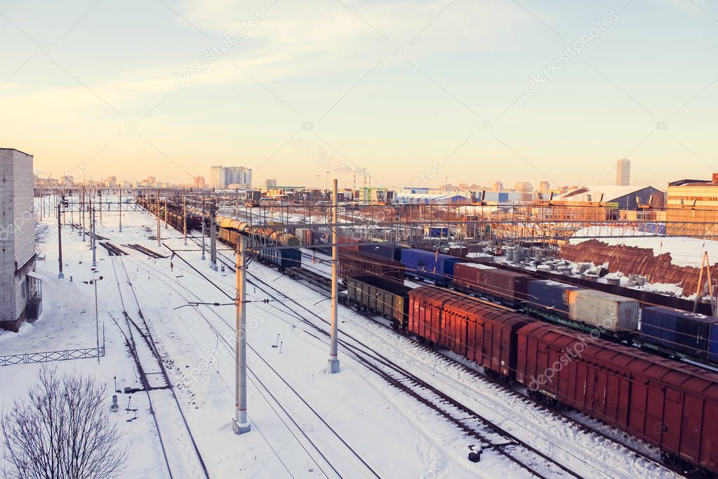 Russian Railways view at daytime