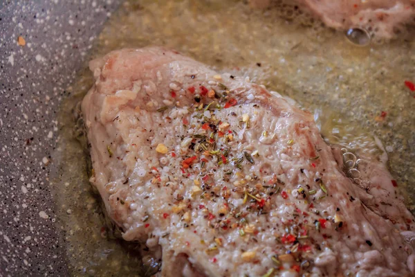 Chops Fried Oil — Stock Photo, Image