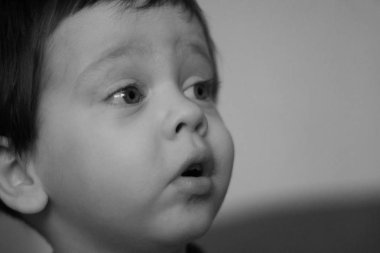 bir iki-yıl-yaşlı çocuk portresi