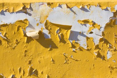 soyut doku, sarı boya soyma kapalı